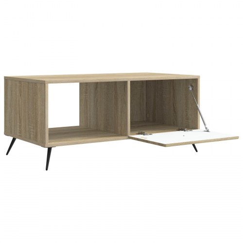 Sofabord Sonoma-eg 90 x 50 x 40 cm Konstrueret træ