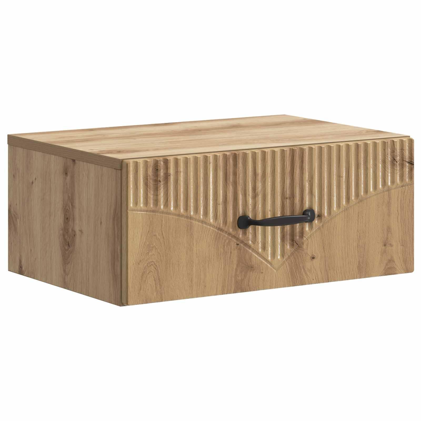 Væghængt Natbord Artisan-eg 49 x 34,5 x 20 cm Konstrueret træ