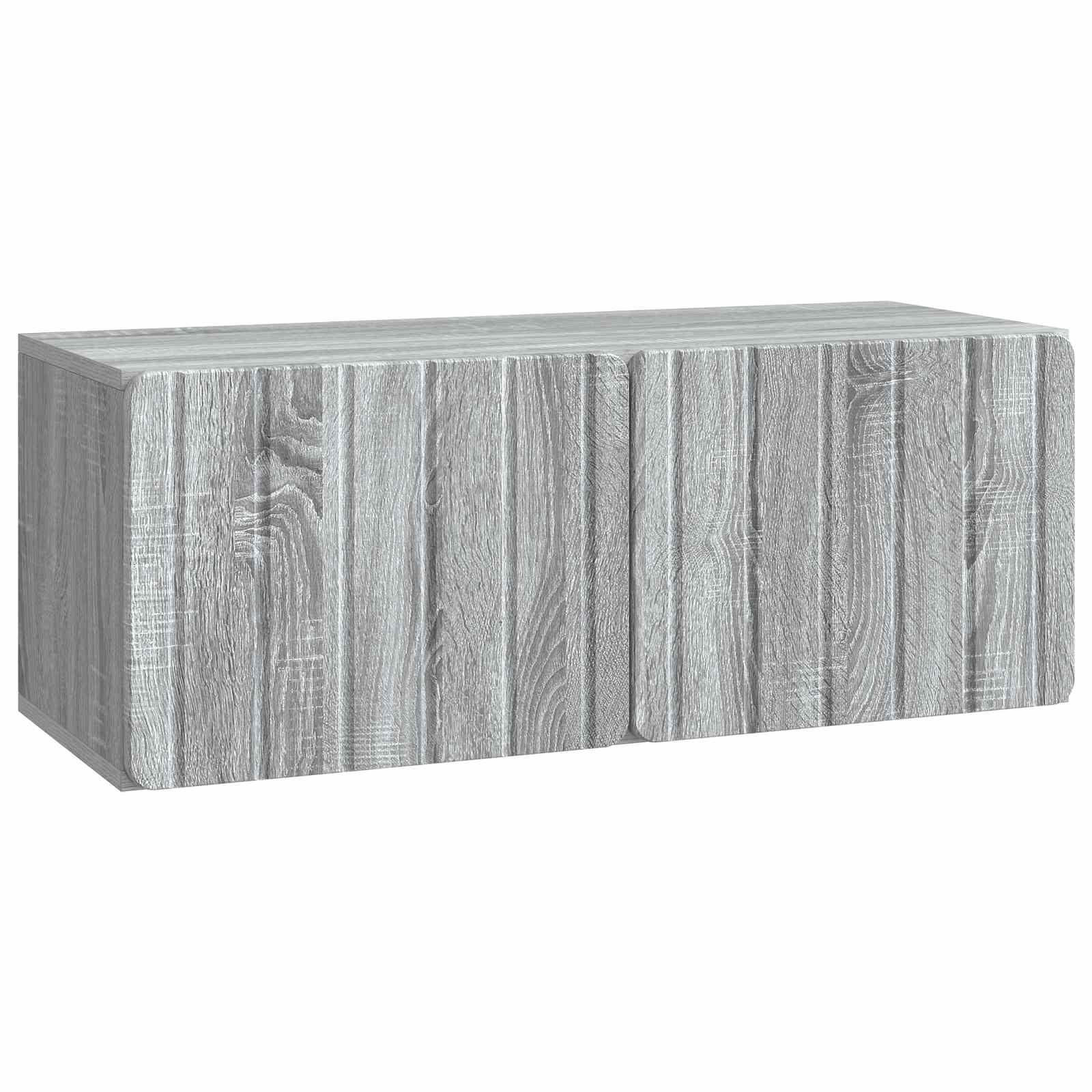 Væghængt TV-skab Vægmonteret Grå sonoma-eg 78,5 x 31 x 30 cm