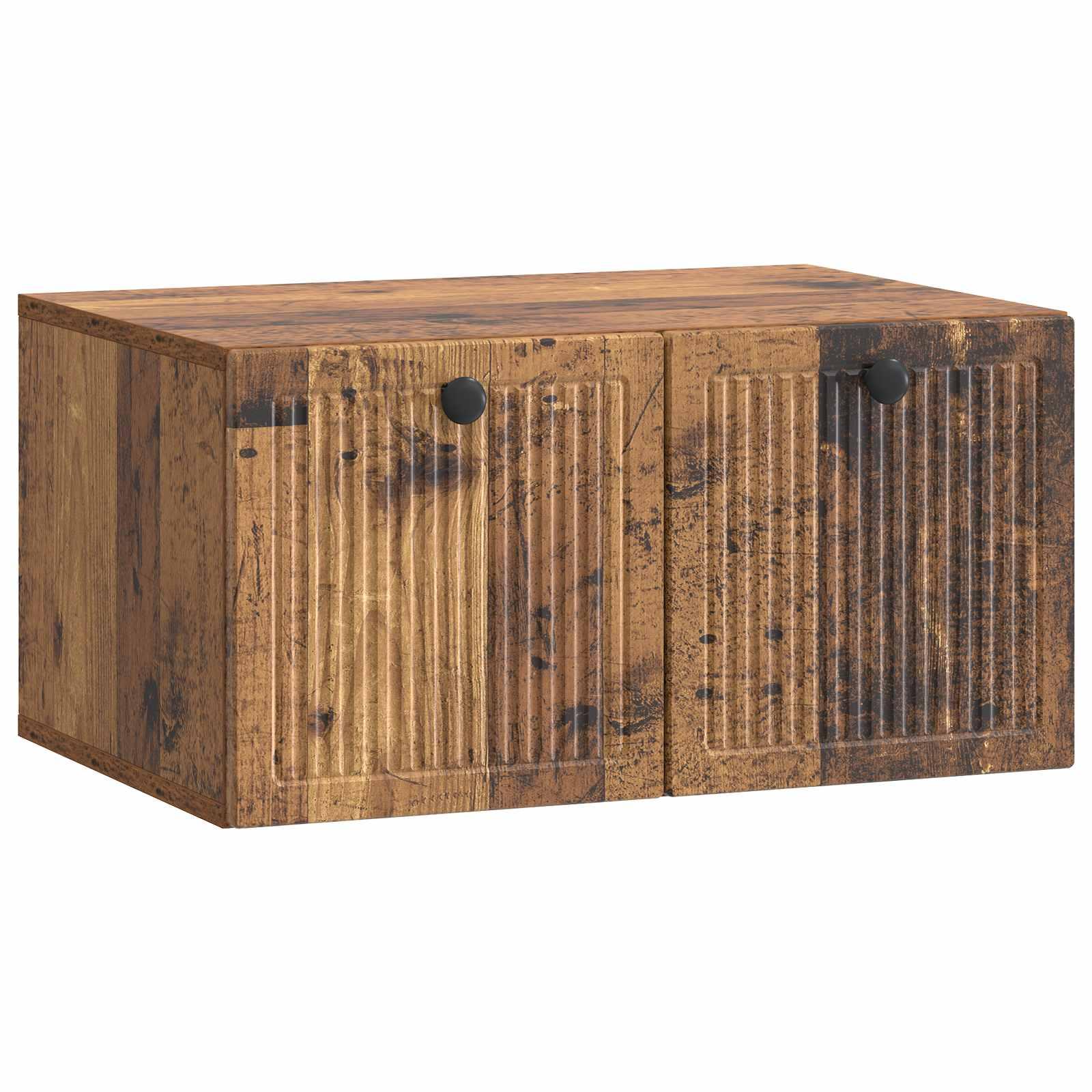 Væghængt Tv-skab Konstrueret Træ - Gammelt træ / 59,5 x 41 x 30 cm