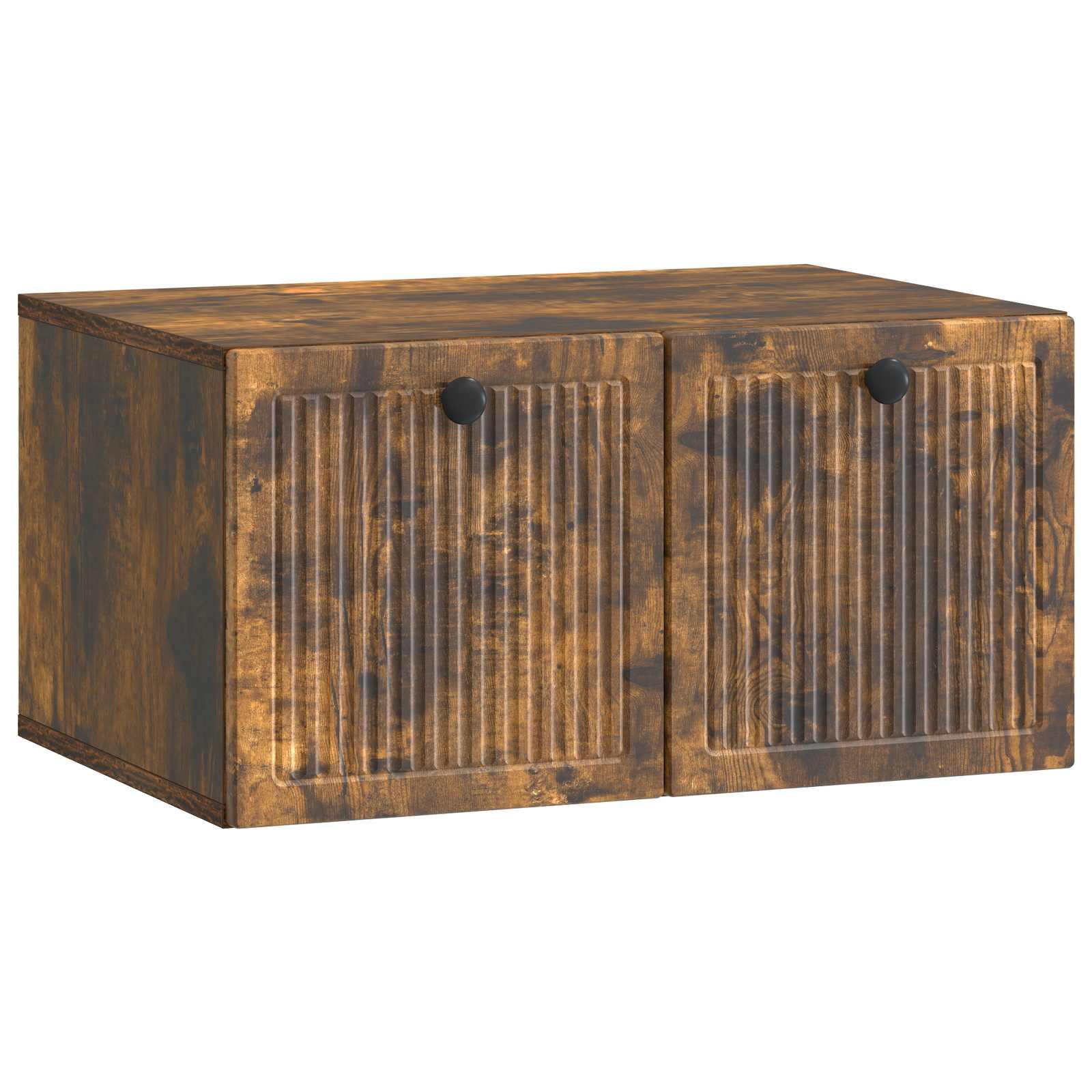 Væghængt Tv-skab Konstrueret Træ - Røget eg / 59,5 x 41 x 30 cm