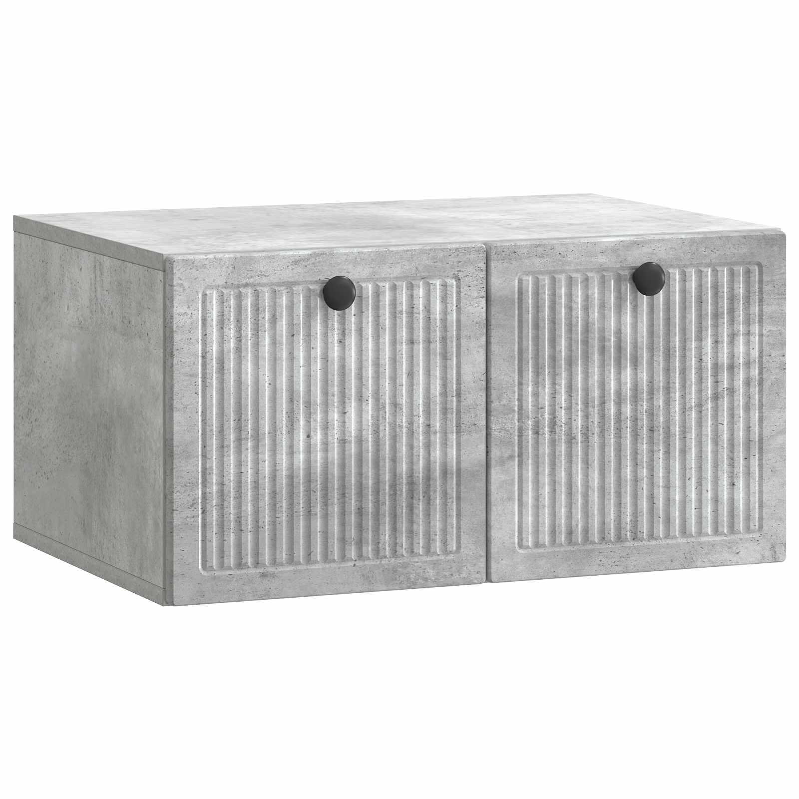 Væghængt Tv-skab Konstrueret Træ - Betongrå / 59,5 x 41 x 30 cm