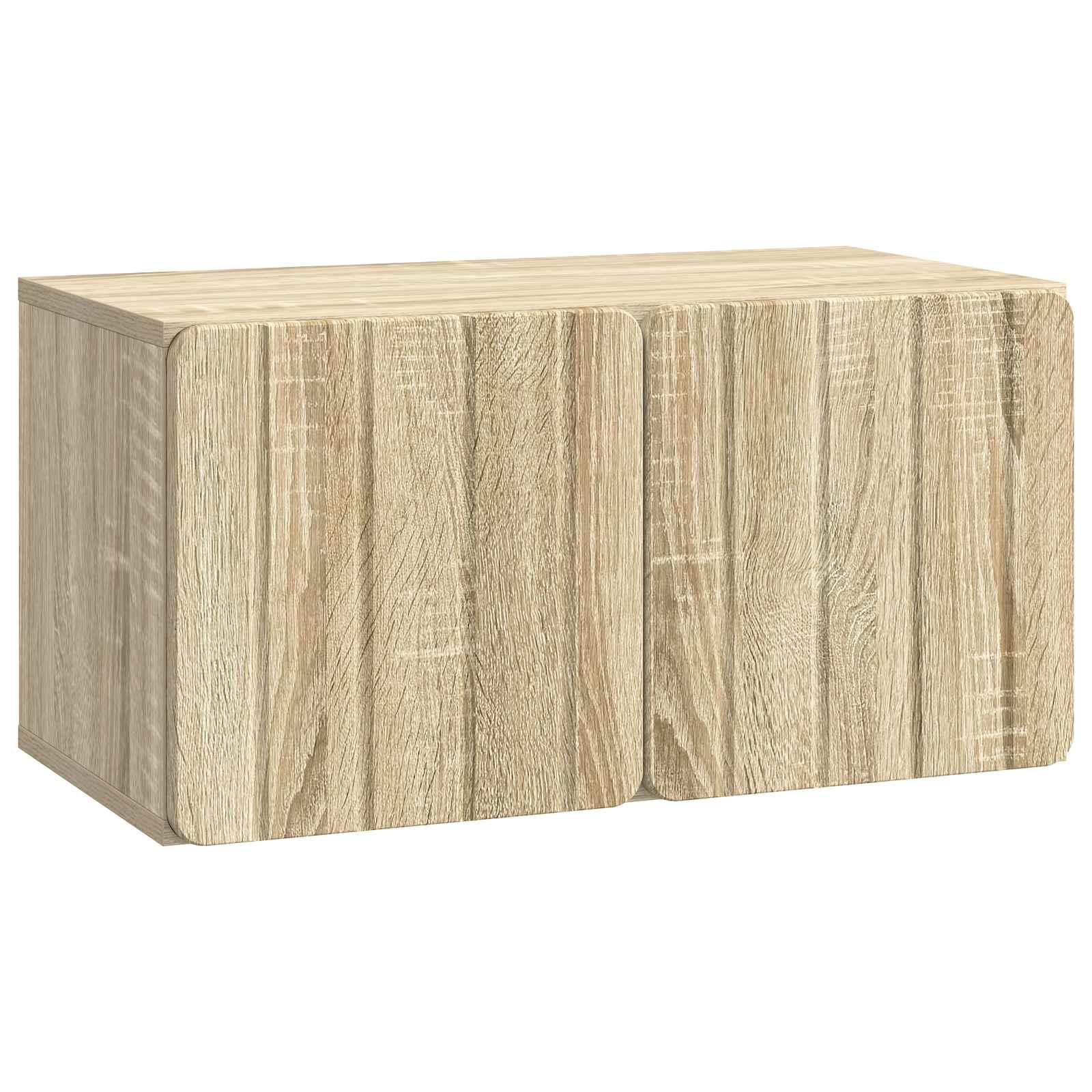 Væghængt TV-skab Sonoma-eg 59,5 x 31 x 30 cm Konstrueret træ
