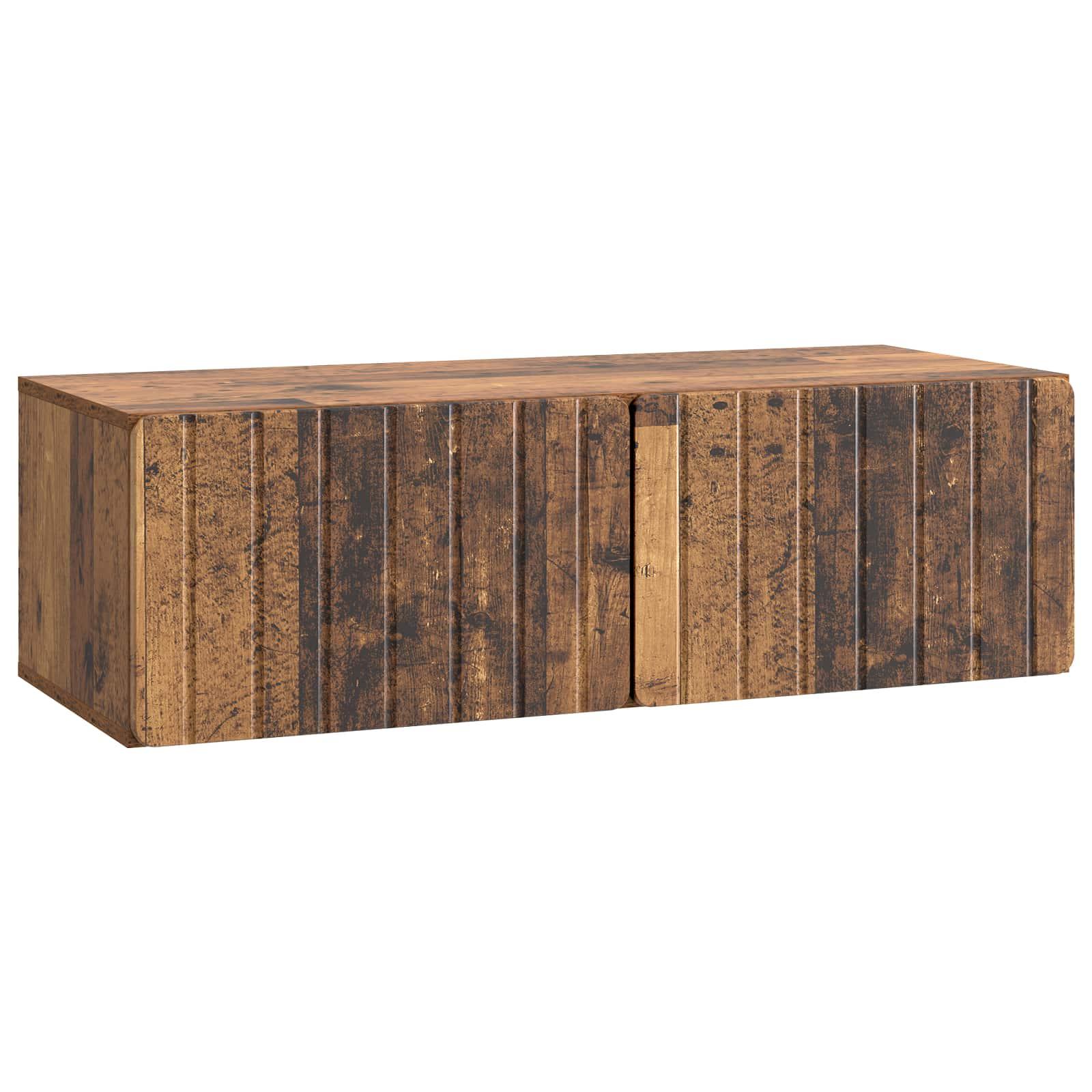 Væghængt TV-skab Gammelt træ 98 x 41 x 30 cm Konstrueret træ