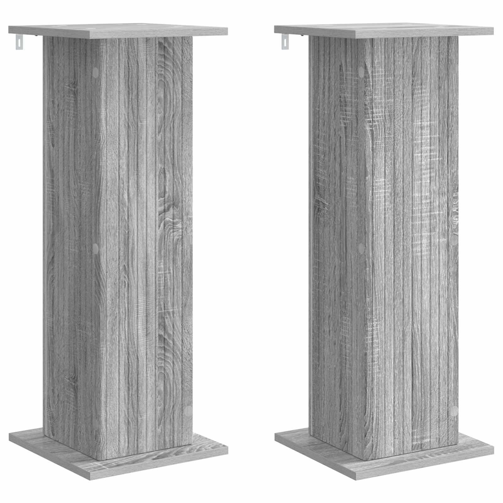 Planteholder 2 stk Grå sonoma-eg 30,5 x 30 x 80,5 cm