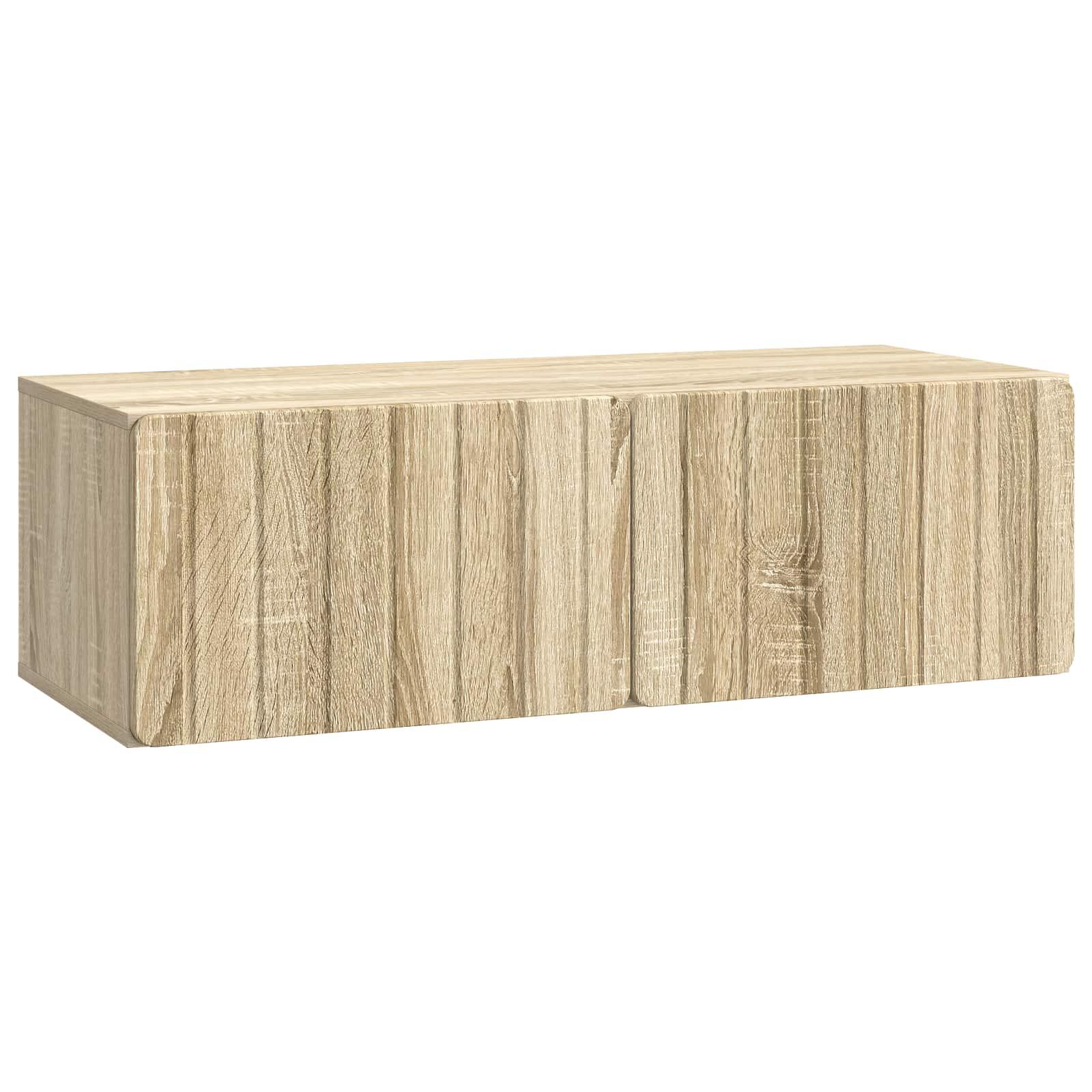 Væghængt TV-skab Sonoma-eg 98 x 41 x 30 cm Konstrueret træ