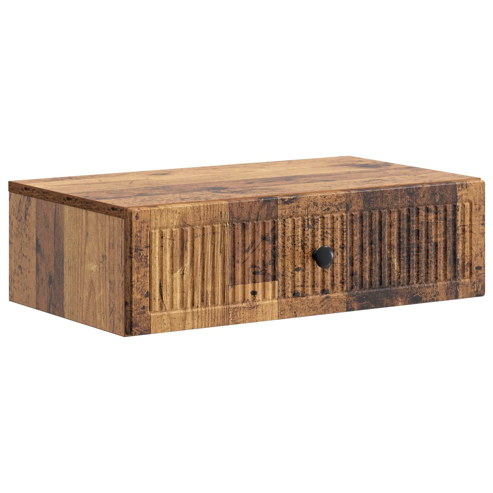 Væghængt Sideskab Gammelt træ 59 x 34,5 x 17 cm Konstrueret træ