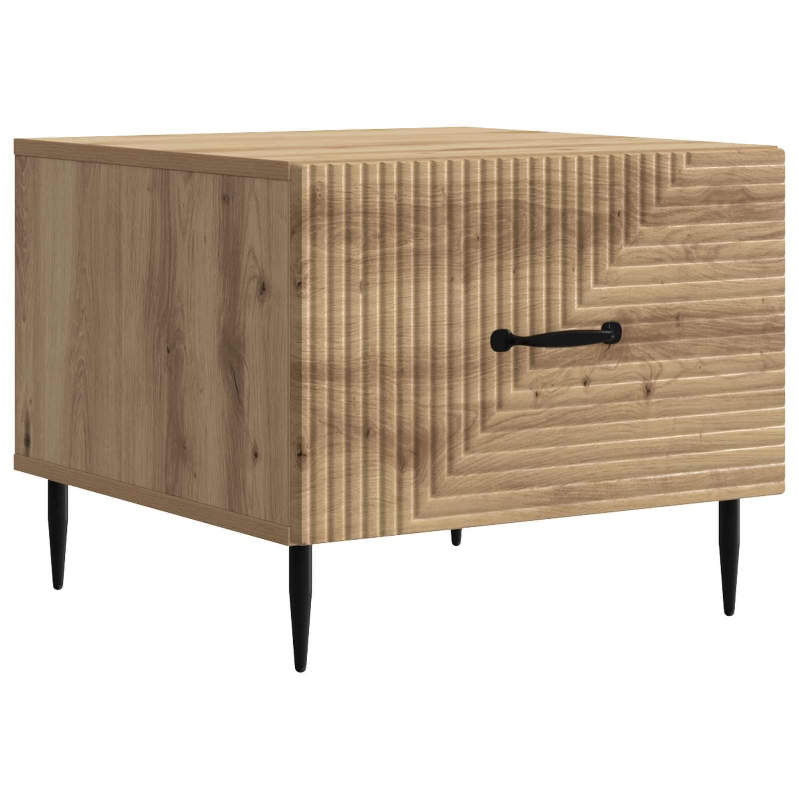 Sofabord med skuffe Artisan-eg 49 x 50 x 40 cm Konstrueret træ