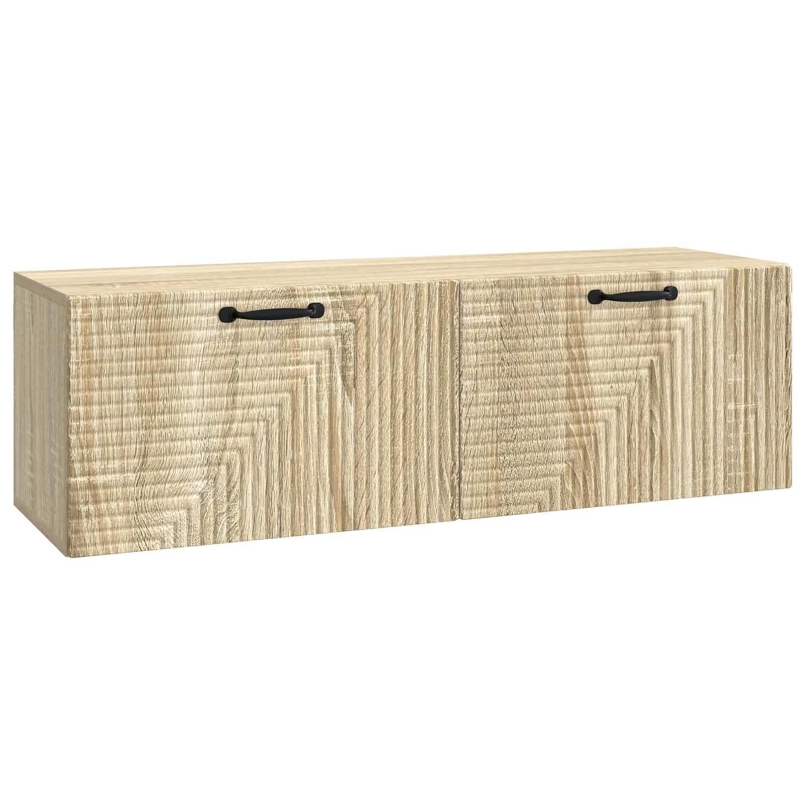 Væghængt TV-skab Sonoma-eg 98 x 31 x 30 cm Konstrueret træ