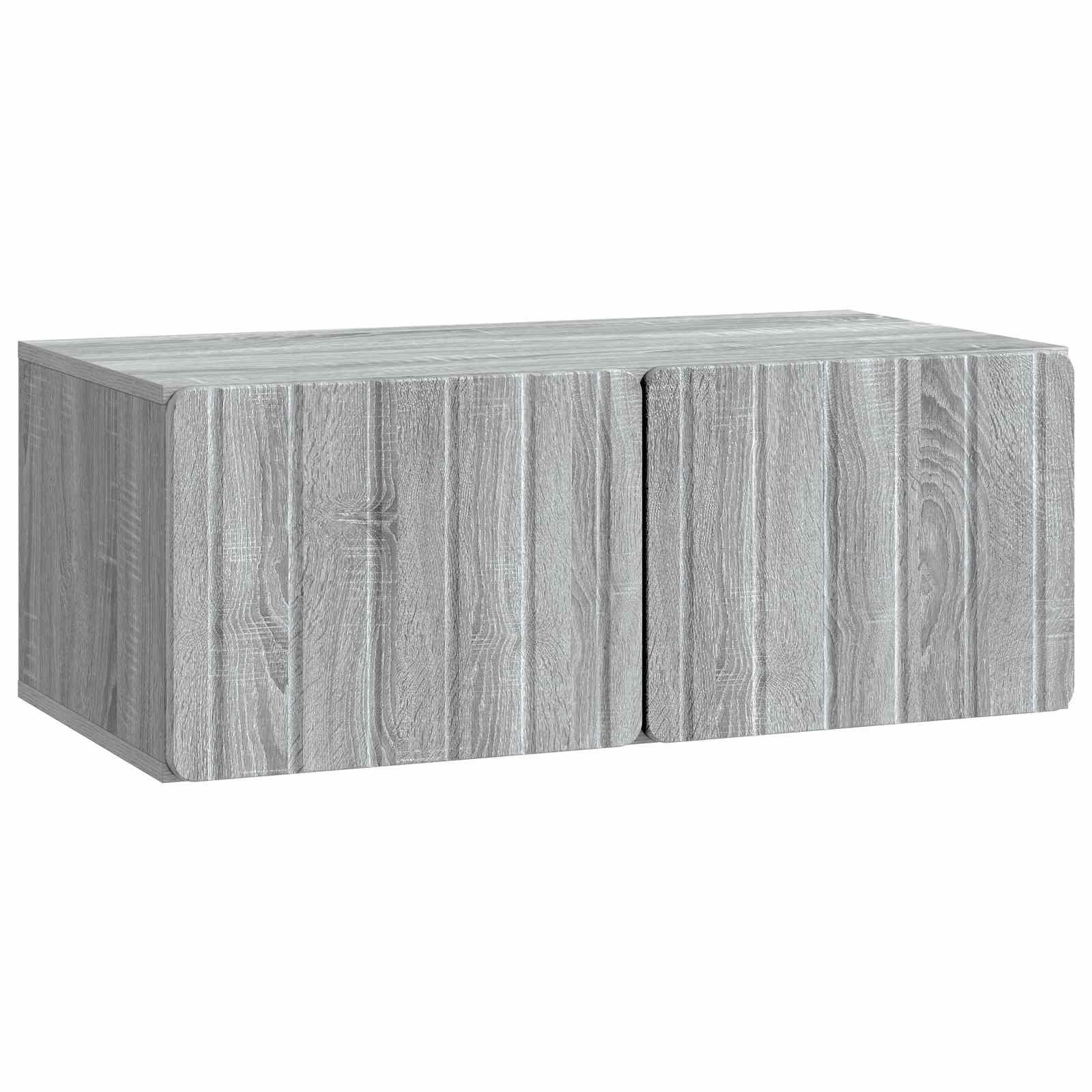Væghængt TV-skab Vægmonteret Grå sonoma-eg 78,5 x 41 x 30 cm