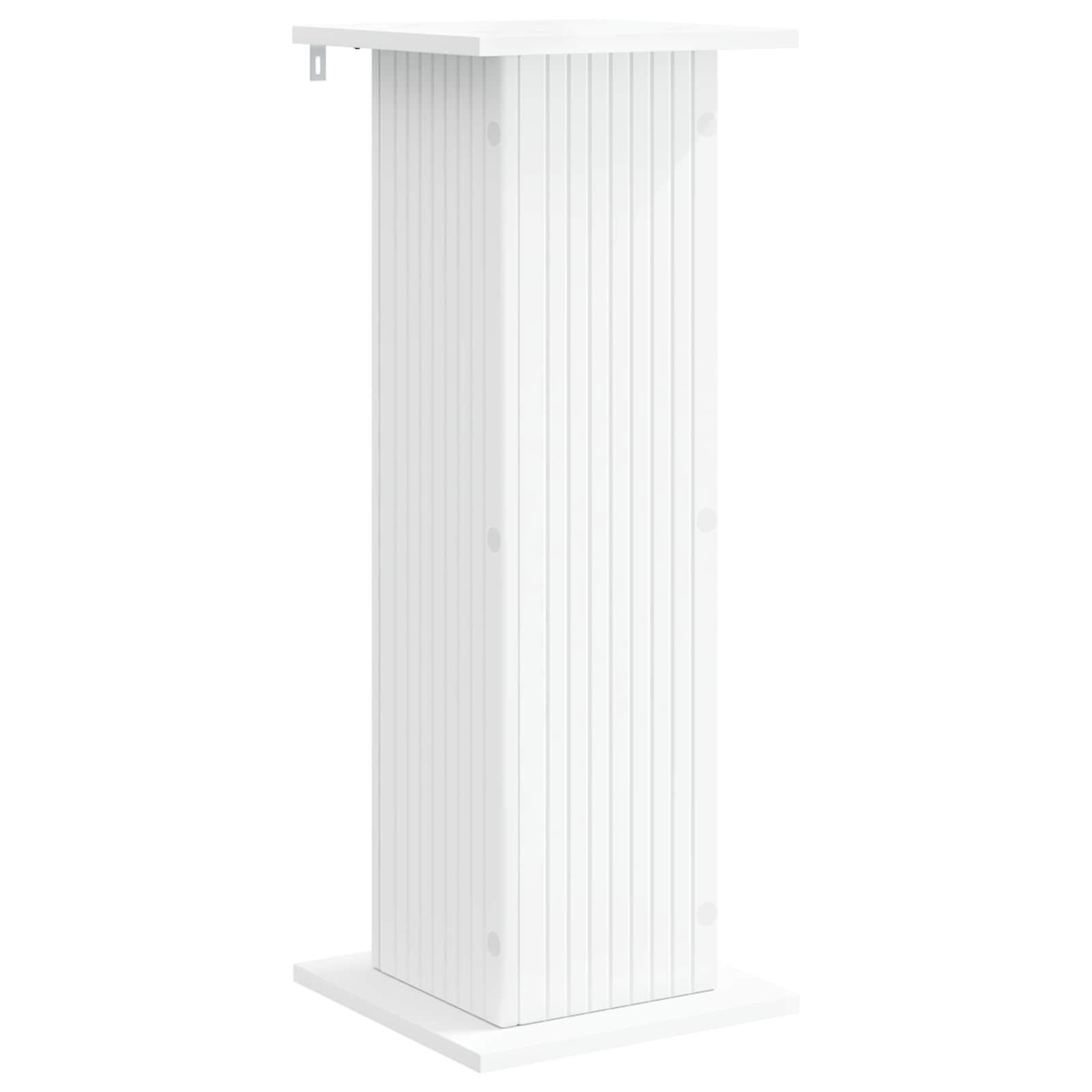 Planteholder - hvid konstrueret træ 30,5 × 30 × 80,5 cm