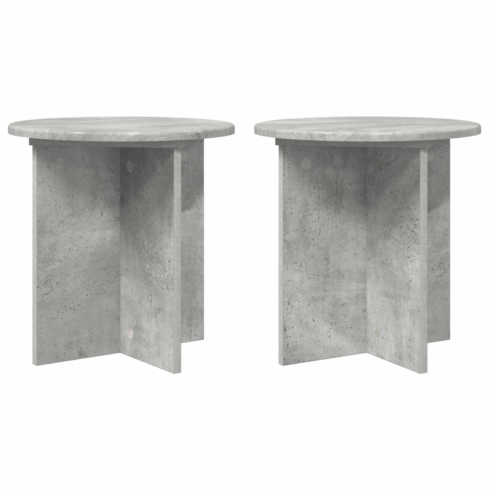 Planteholder sæt - 2 stk. betongrå 40 × 40 × 40 cm i konstrueret træ