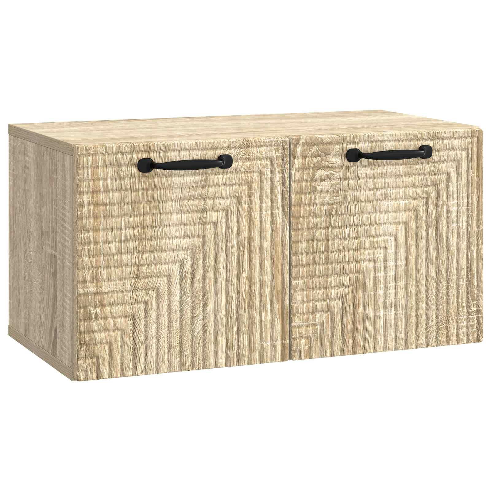 Væghængt TV-skab Sonoma-eg 59,5 x 31 x 30 cm Konstrueret træ