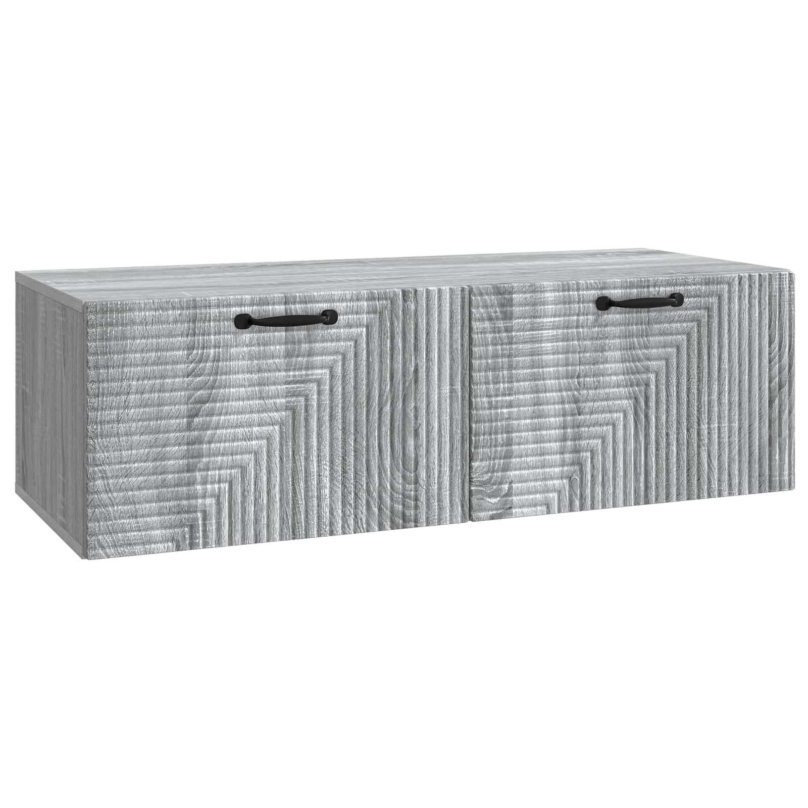 Væghængt TV-skab Grå sonoma-eg 98 x 41 x 30 cm Konstrueret træ
