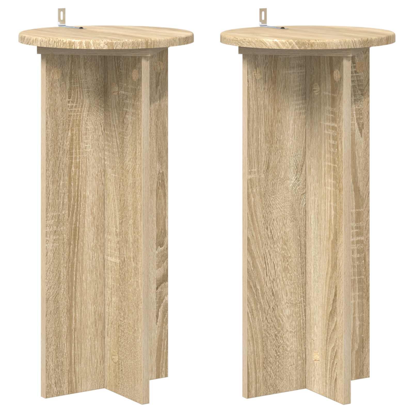Planteholder 2 stk Sonoma-eg 29,5 x 29,5 x 60 cm