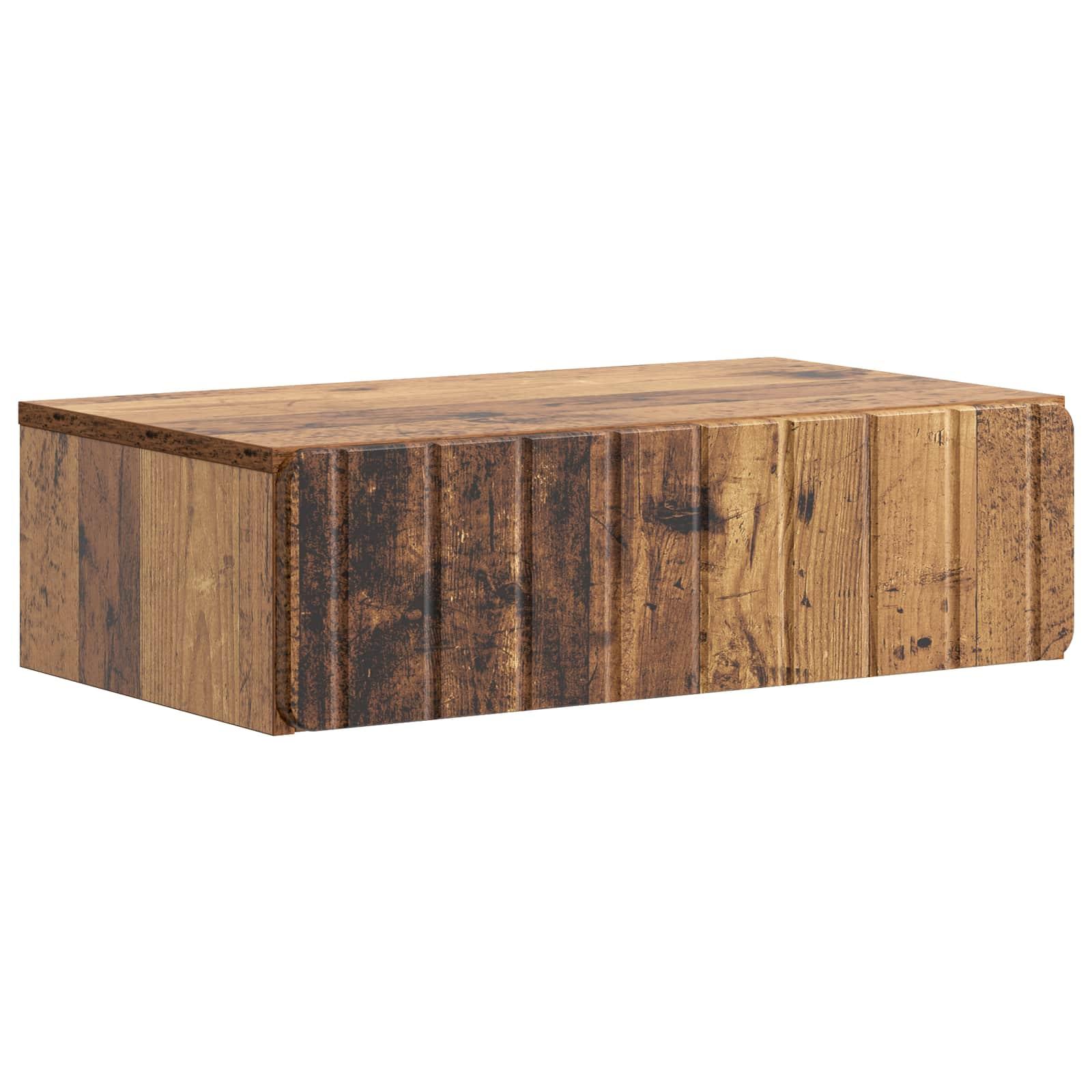 Væghængt Sideskab Gammelt træ 59 x 34,5 x 17 cm Konstrueret træ