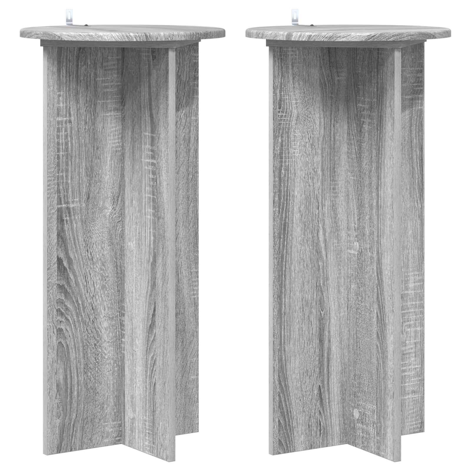 Planteholder 2 stk Grå sonoma-eg 40 x 40 x 80 cm