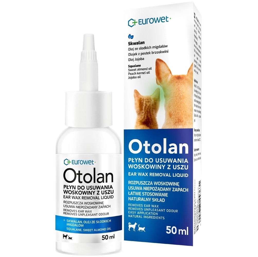 EUROWET Otolan ørevoks-opløsende væske til hunde og katte - 50 ml