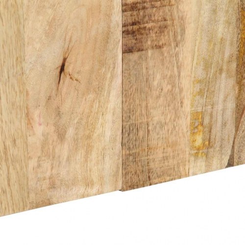 Sengegavl 160 cm i massivt ru mangotræ