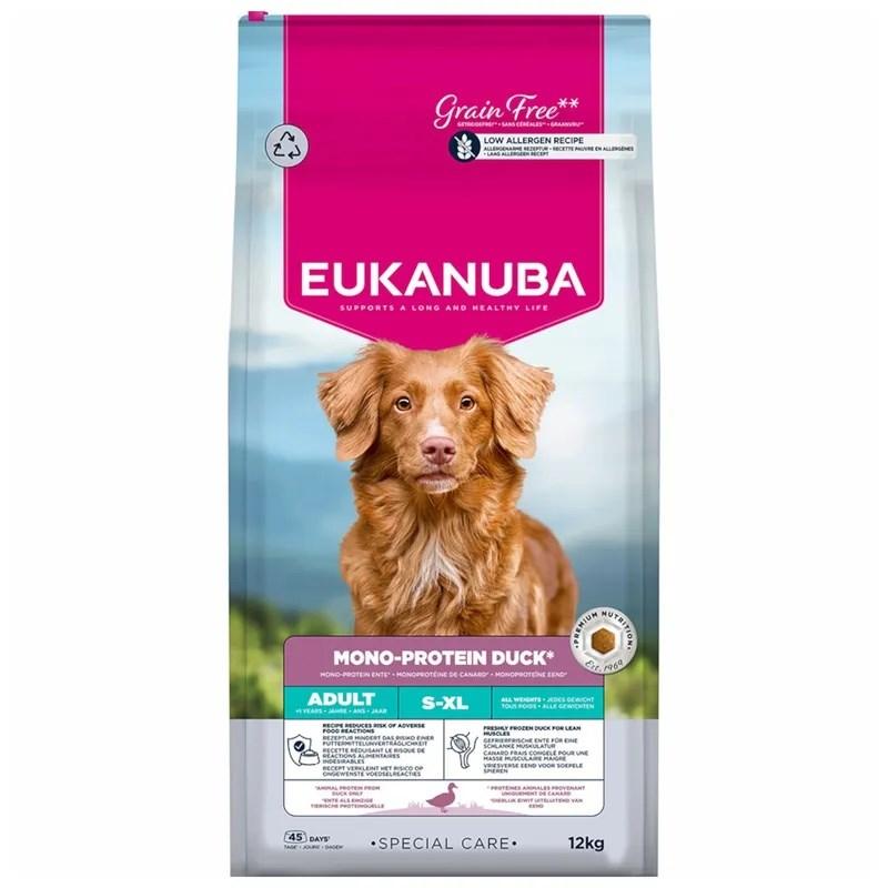 Eukanuba Special Care Mono-Protein Adult – and, kornfrit tørfoder til hund – 12 kg