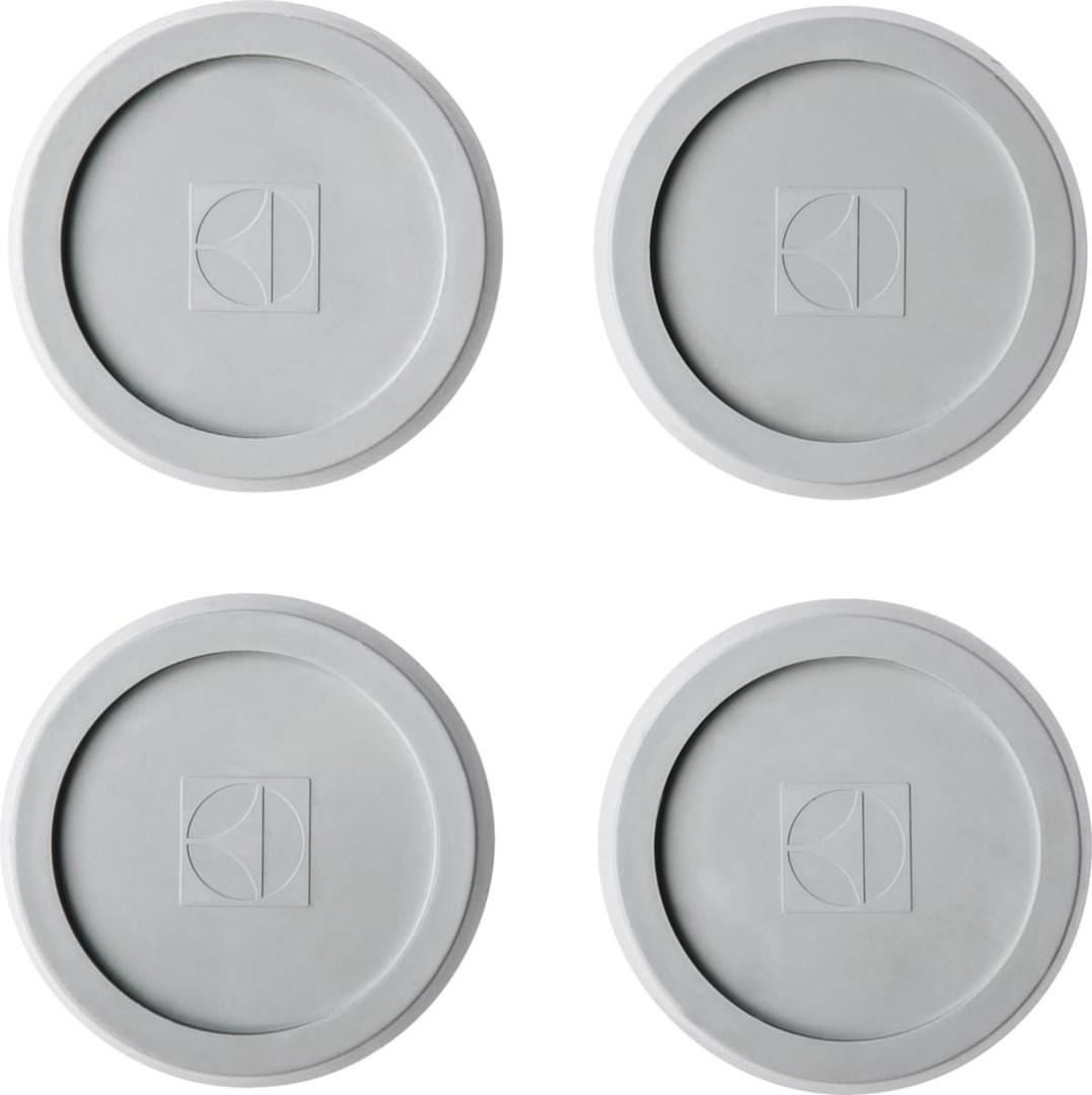 Electrolux E4WHPA02 antivibrationsfødder til vaskemaskine - 4 stk., grå billede