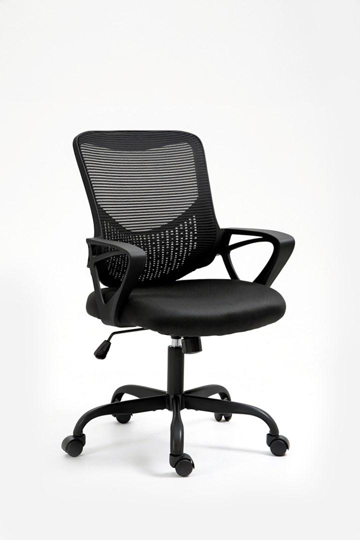 Activejet YK507 kontorstol – sort mesh ryglæn, drejestol