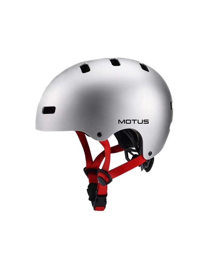 Motus MOTHAM30S cykelhjelm til børn - str. M (48-56 cm), sølv, mat