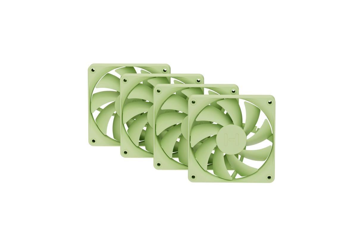 Hyte Flow FA12 120 mm blæser - 4-pack, grøn billede