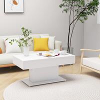 Sofabord 96x50x45 cm spånplade hvid