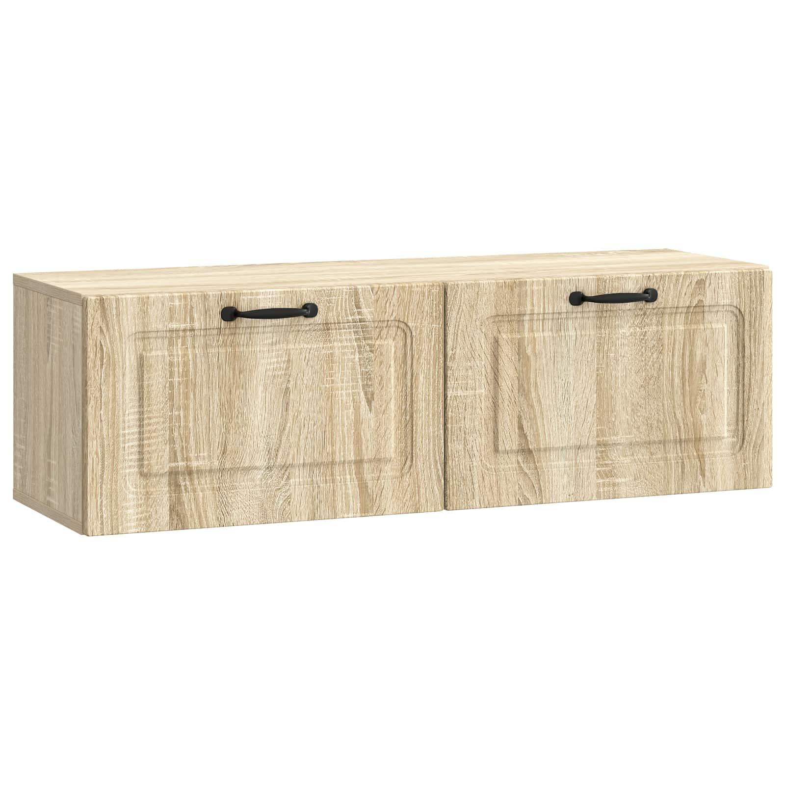 Væghængt TV-skab Sonoma-eg 98 x 31 x 30 cm Konstrueret træ