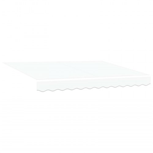 Manuel udtrækkelig markise med LED Hvid og antracit 3,5 x 2 m