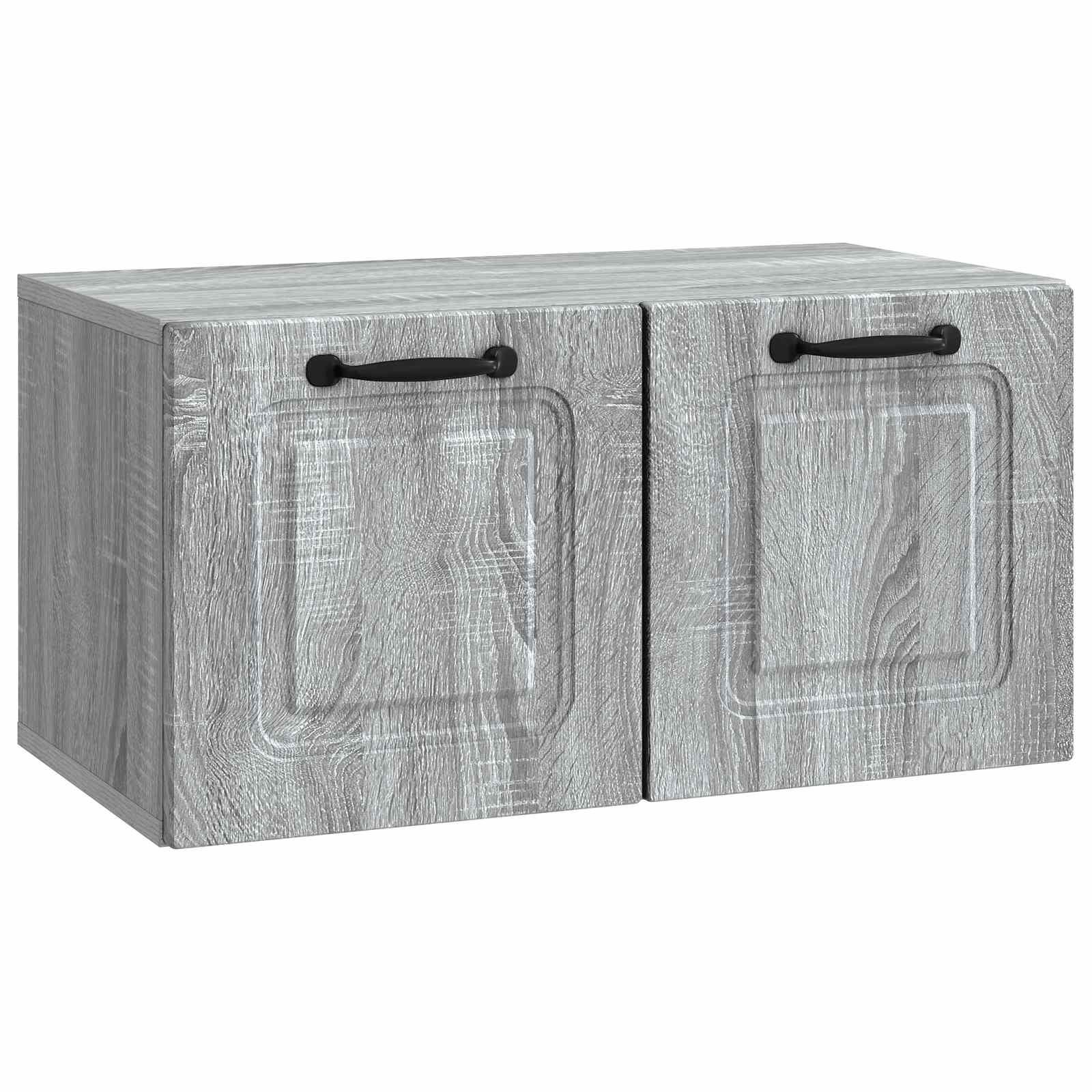 Væghængt Tv-skab 59,5 X 41 X 30 Cm Konstrueret Træ - Grå sonoma-eg / 59,5 x 31 cm