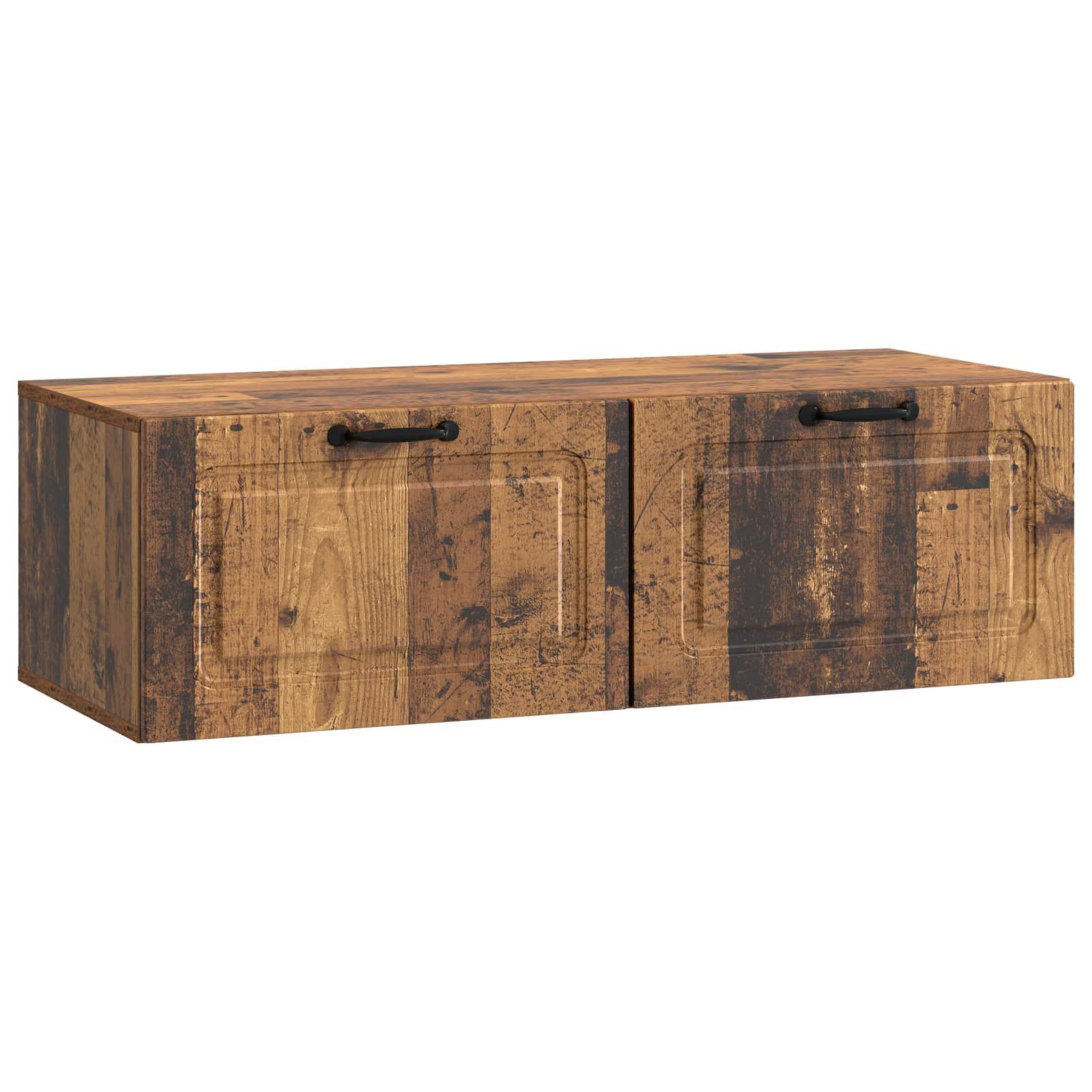 Væghængt Tv-skab 59,5 X 41 X 30 Cm Konstrueret Træ - Gammelt træ / 98 x 41 cm