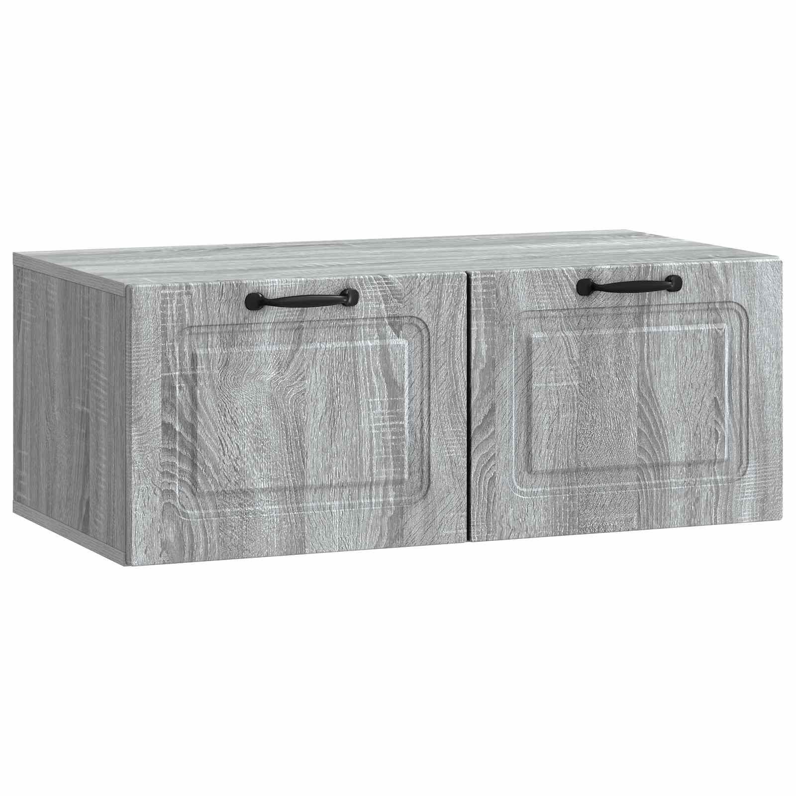 Væghængt TV-skab - grå sonoma-eg, 78,5 × 41 × 30 cm