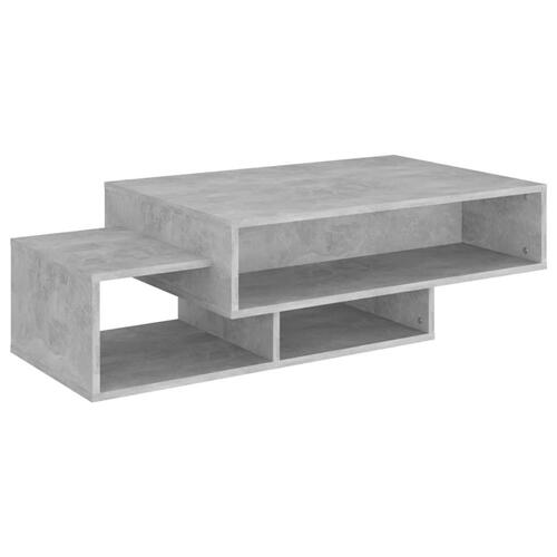 Sofabord 105x55x32 cm spånplade betongrå