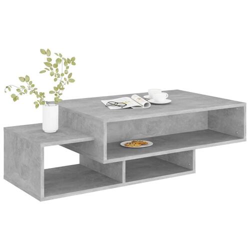 Sofabord 105x55x32 cm spånplade betongrå