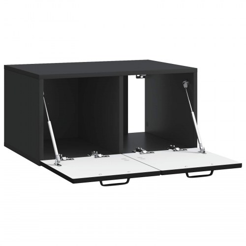 Væghængt TV-skab Sort 59,5 x 41 x 30 cm Konstrueret træ