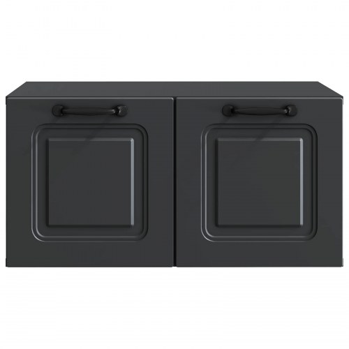 Væghængt TV-skab Sort 59,5 x 41 x 30 cm Konstrueret træ