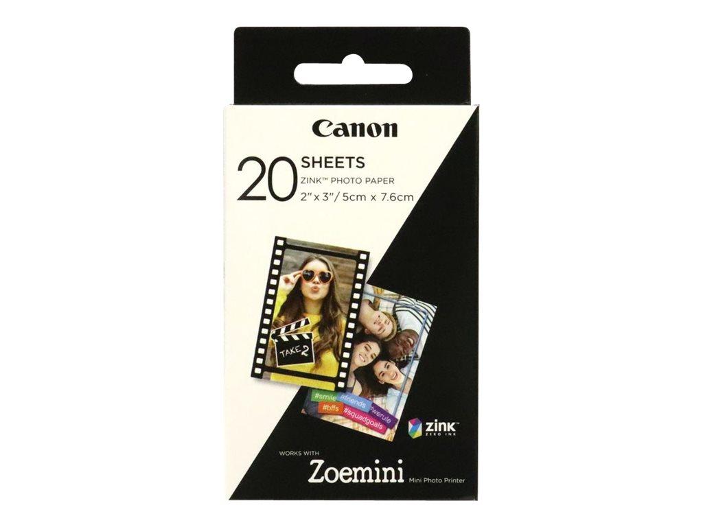 Canon ZP-2030 ZINK fotopapir 2"×3" - 20 ark til Zoemini billede