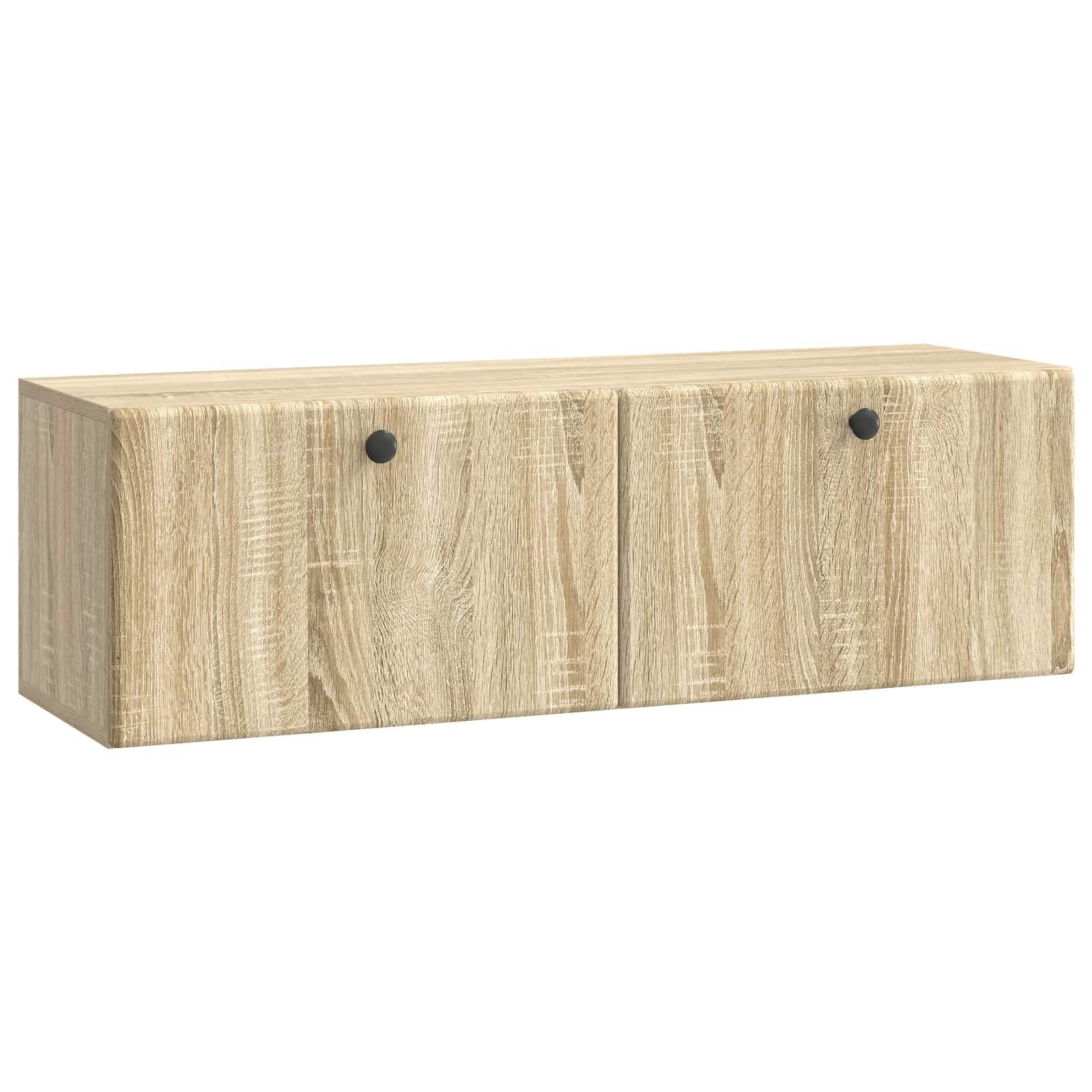 Væghængt TV-skab Sonoma-eg 98 x 31 x 30 cm Konstrueret træ