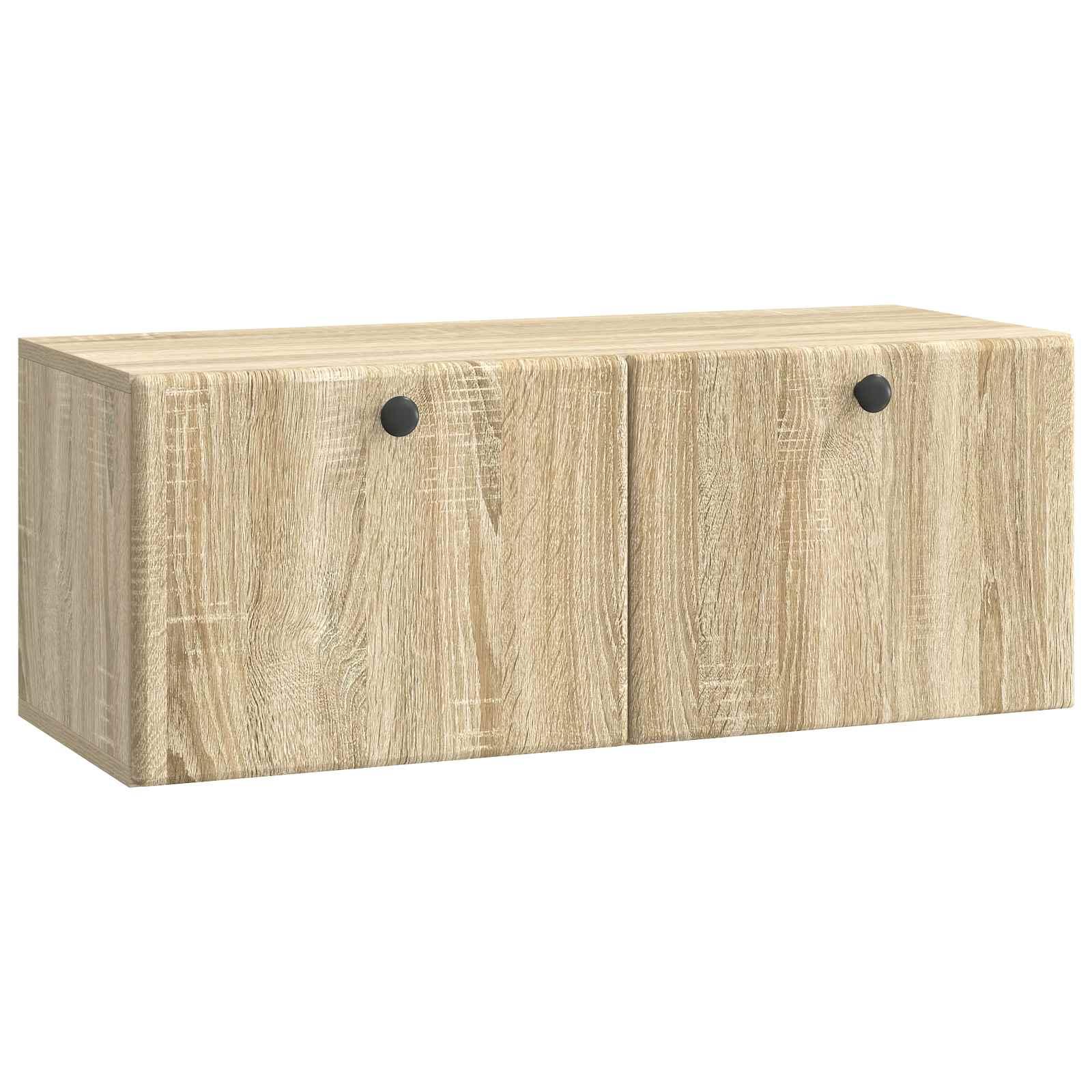 Væghængt TV-skab Sonoma-eg 78,5 x 31 x 30 cm Konstrueret træ