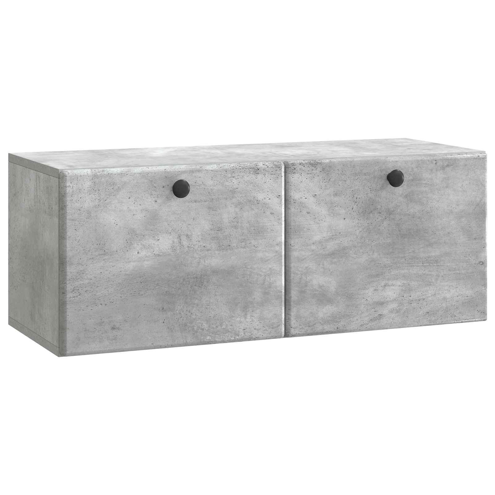 Væghængt TV-skab Betongrå 78,5 x 31 x 30 cm Konstrueret træ