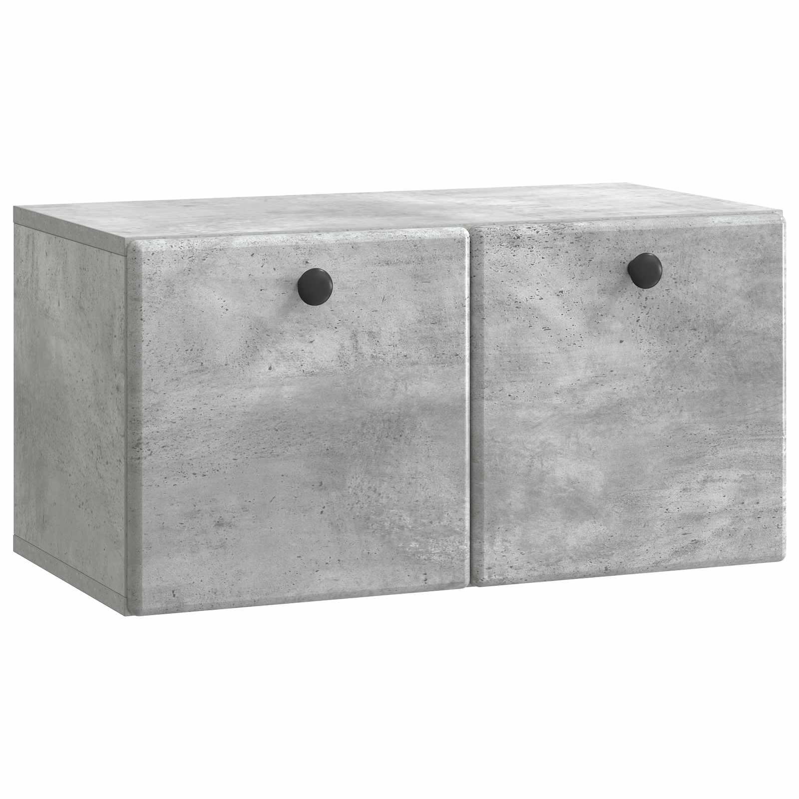 Væghængt TV-skab Betongrå 59,5 x 31 x 30 cm Konstrueret træ