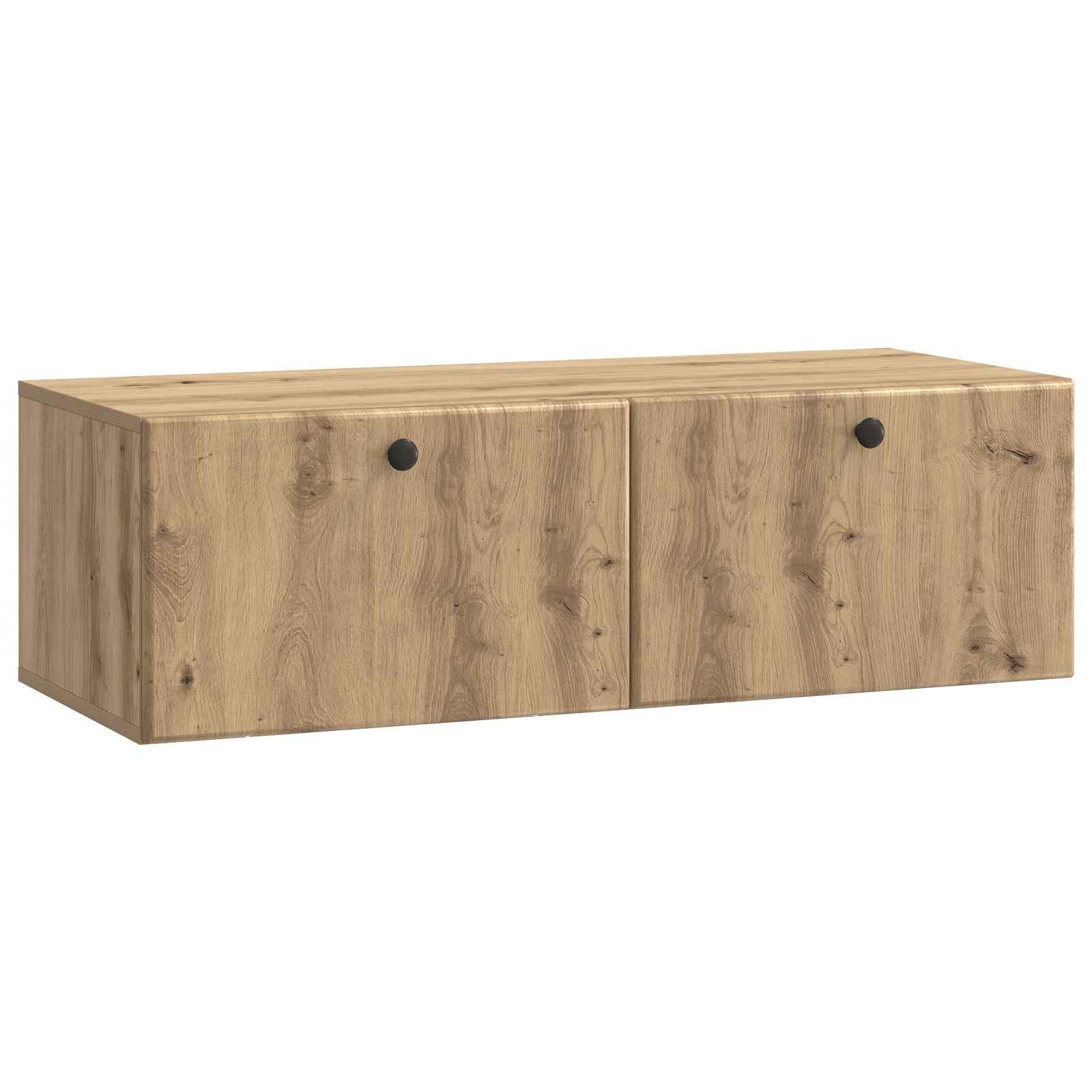 Væghængt TV-skab Artisan-eg 98 x 41 x 30 cm Konstrueret træ