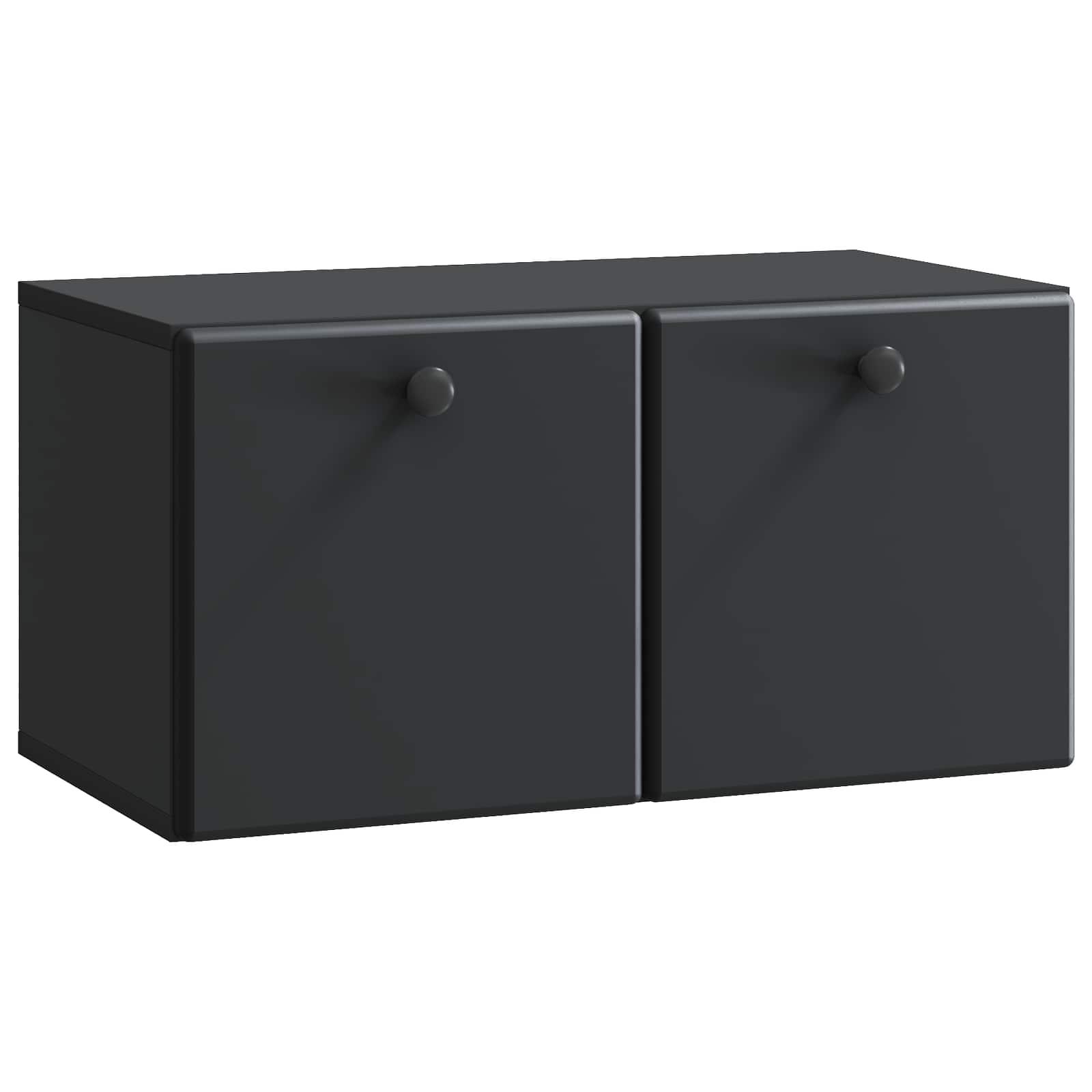 Væghængt TV-skab Sort 59,5 x 31 x 30 cm Konstrueret træ