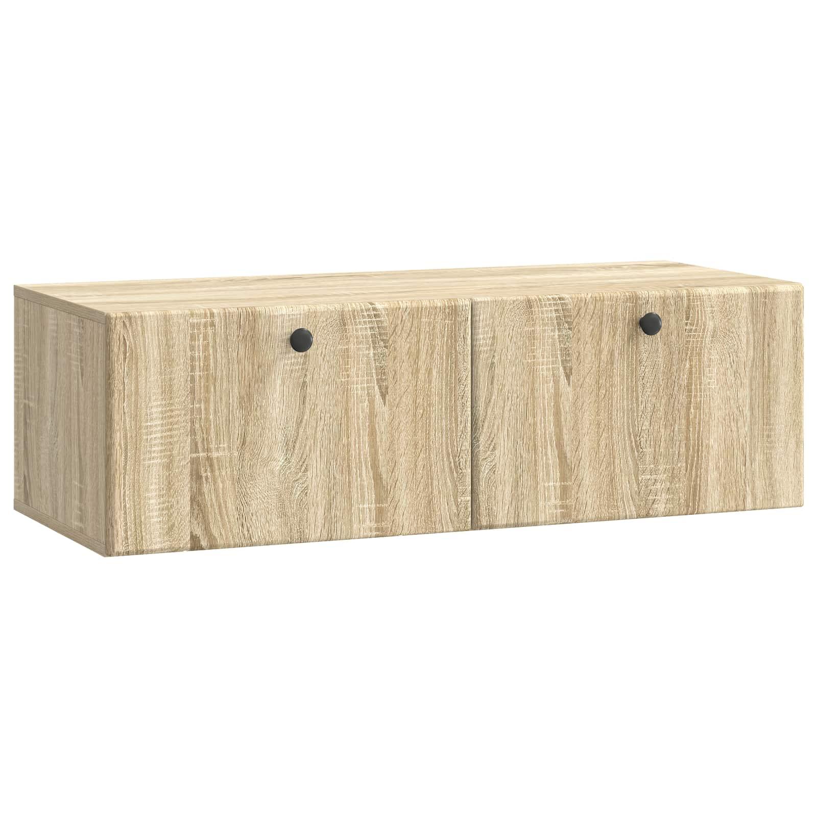 Væghængt TV-skab Sonoma-eg 98 x 41 x 30 cm Konstrueret træ