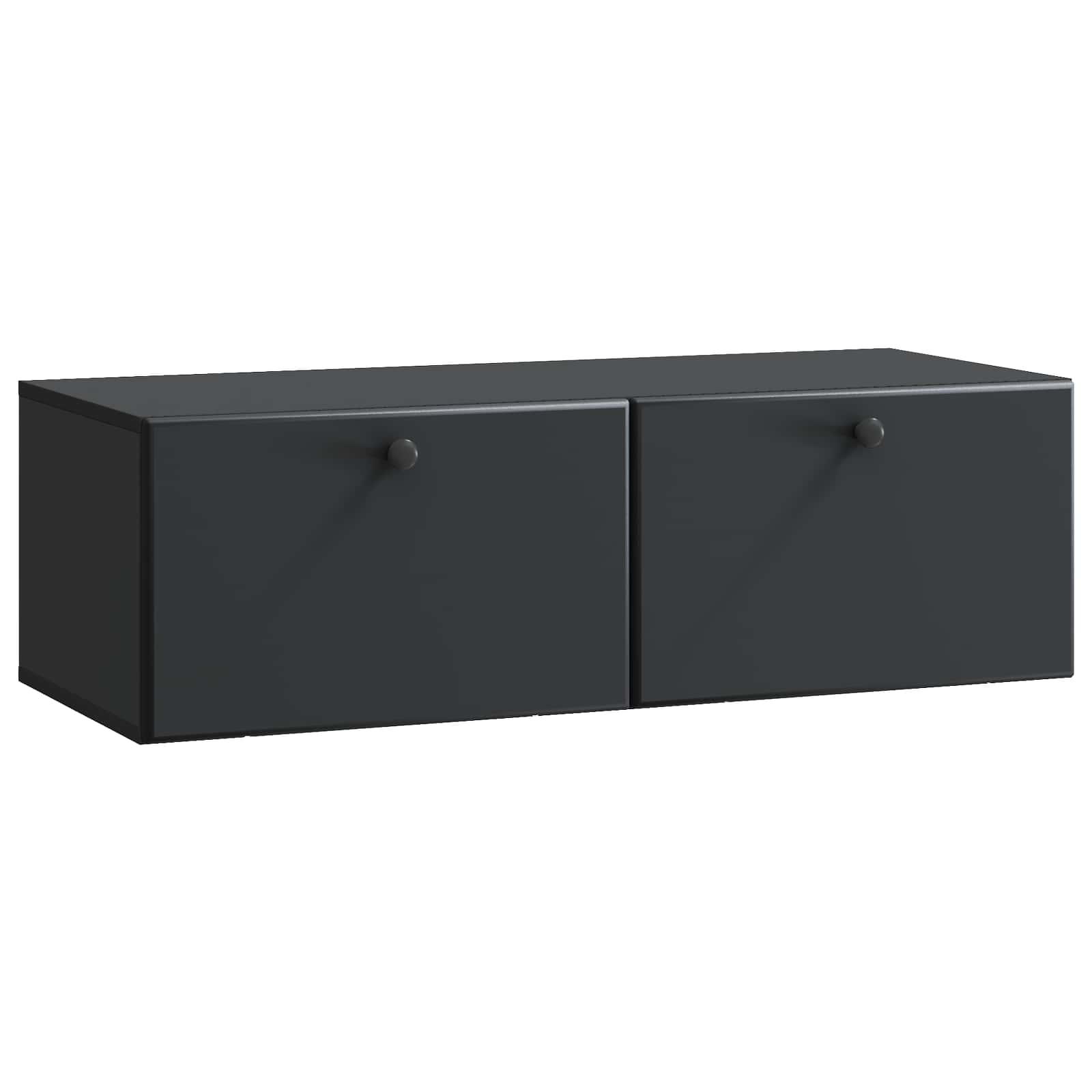 Væghængt TV-skab Sort 98 x 41 x 30 cm Konstrueret træ