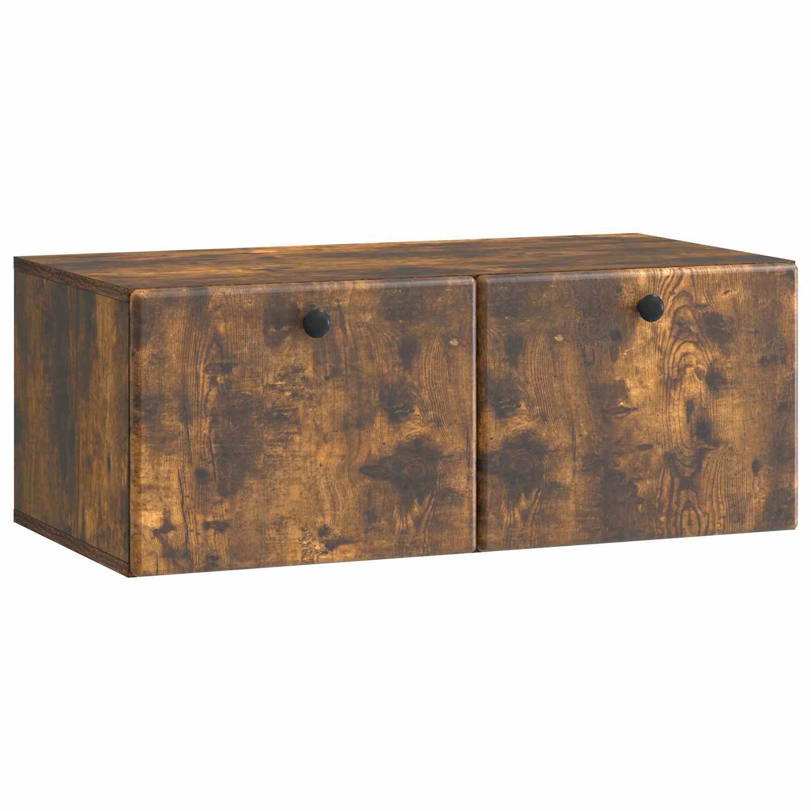 Væghængt TV-skab Røget eg 78,5 x 41 x 30 cm Konstrueret træ
