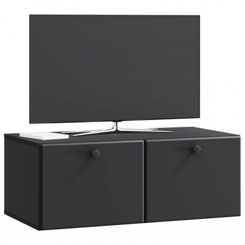 Væghængt TV-skab Sort 78,5 x 41 x 30 cm Konstrueret træ