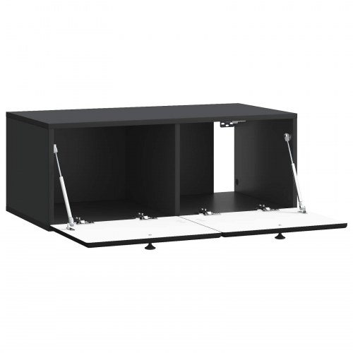 Væghængt TV-skab Sort 78,5 x 41 x 30 cm Konstrueret træ